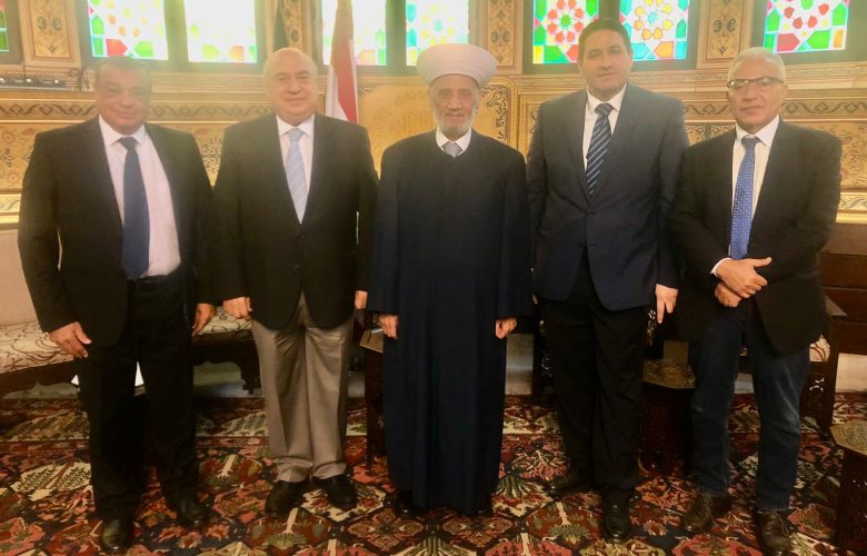 سماحة المفتي يستقبل وفداً من هيئة الإغاثة والمساعدات الإنسانية التابعة لدار الفتوى