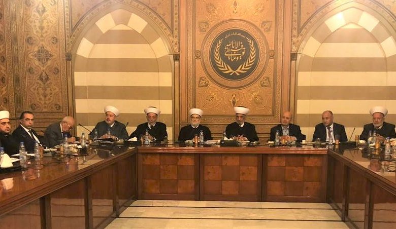 بيان الجلسة الدورية للمجلس الإسلامي الشرعي الأعلى